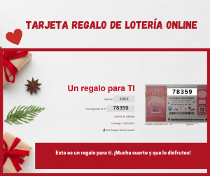 Tarjeta regalo de lotería online